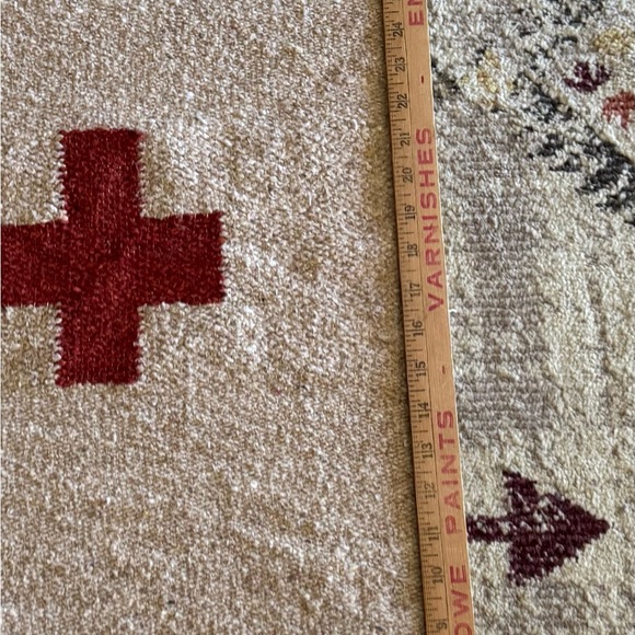 Trek Light Gear “Positive Vibrations” Handwoven Mexico Tan Fringe Blanket/Throw - Picture 9 of 13